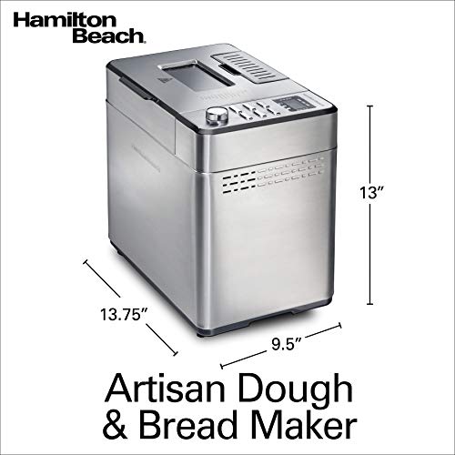 Hamilton Beach Premium Dough & Bread Maker Machine with Auto Fruit and Nut Dispenser