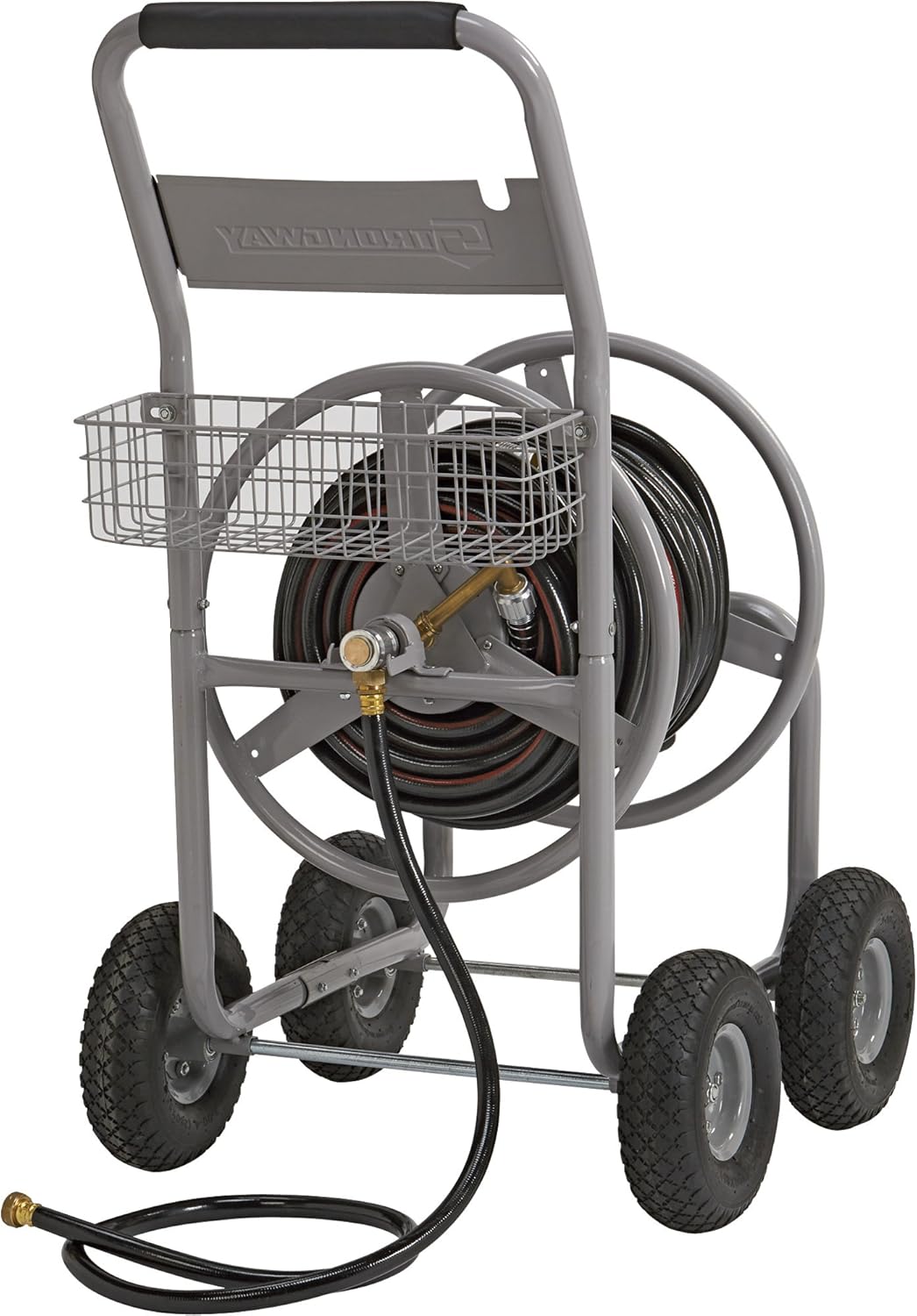 Strongway Garden Hose Reel Cart - Holds 5/8in. x 400ft. Hose