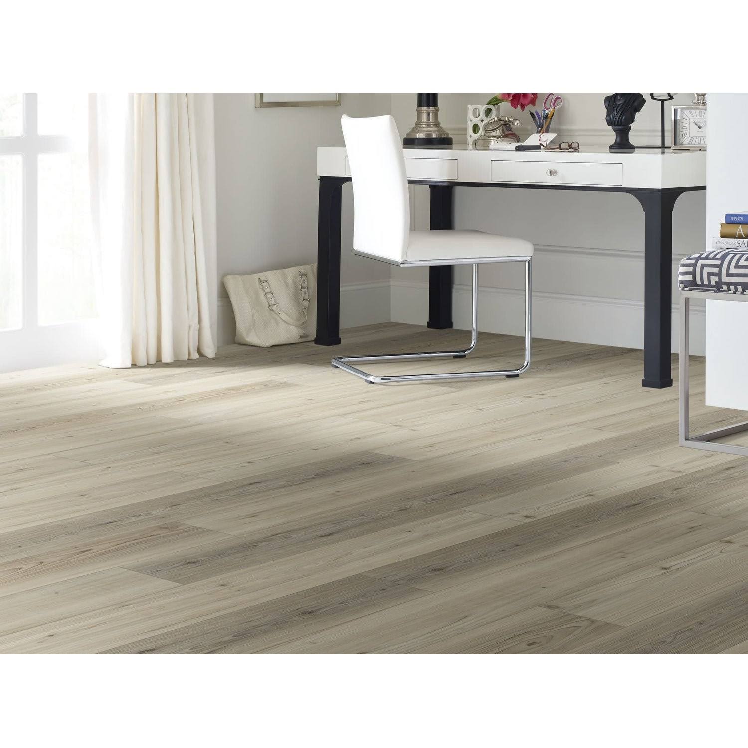 Shaw 2045V Distinction Plus 12mil 7x22 Wide Smooth Luxury Vinyl Plank - Natural Maple
