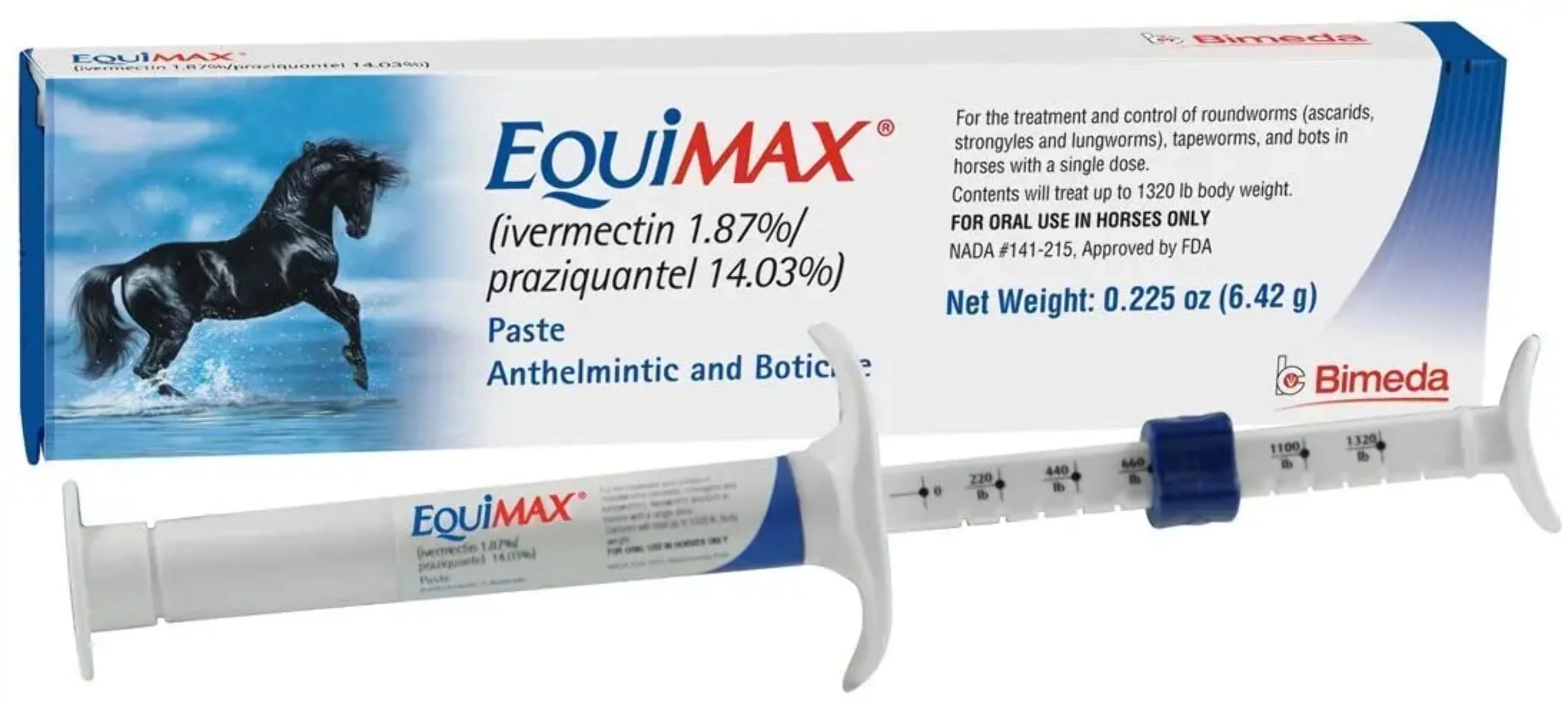Equimax Horse Wormer Tapes and All Major Parasites 6 Tubes