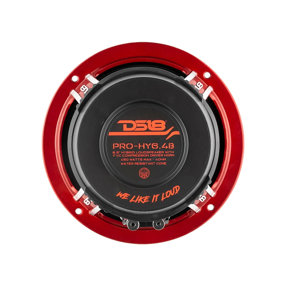 DS18 Marine / Motorcycle 6.5 Mid-Range Loudspeaker 450W 4 Ohm Built-in Driver