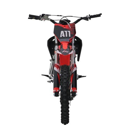 A11 125CC Dirt Bike Powered by ZONSEN Engine, 4-Speed Manual Clutch, Kick Start, Big 17“/14” Tires!