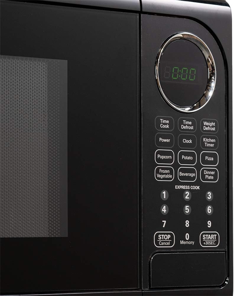 RV Microwave | .9 Cubic Ft Black Microwave with Trim Kit | 900 Watt | EM925ACW-B