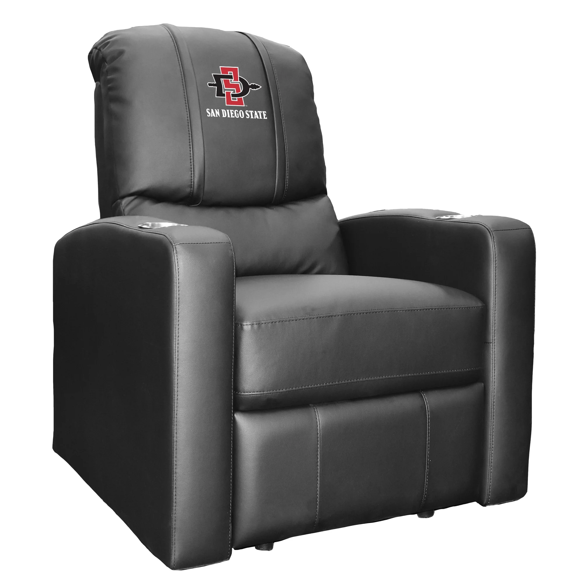 San Diego State Primary Logo Stealth Recliner with Zipper System