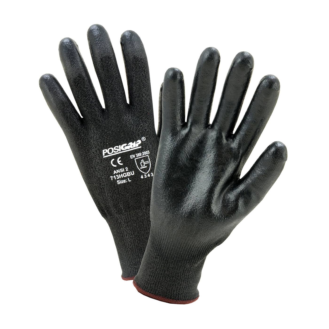 West Chester 713HGBU Palm Coated HPPE Gloves, Large, Black - Avayadevconnect