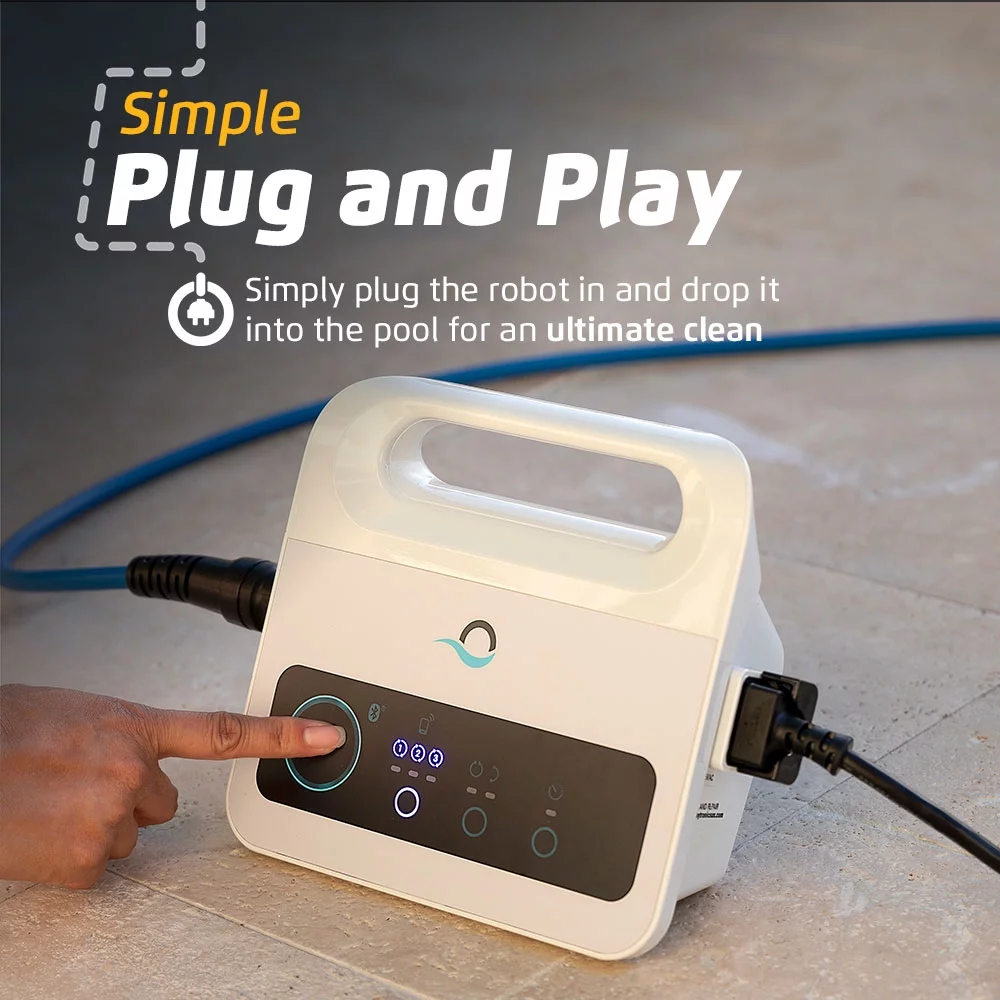 Dolphin Nautilus CC Robotic Pool Vacuum Cleaner with Ultra-Fine Filters — Captures Even the Smallest Debris — Ideal for Above/In-Ground Pools up to 33 FT in Length