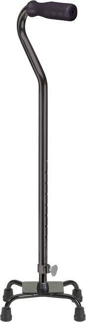 Drive Quad Cane with Small Base, Chrome
