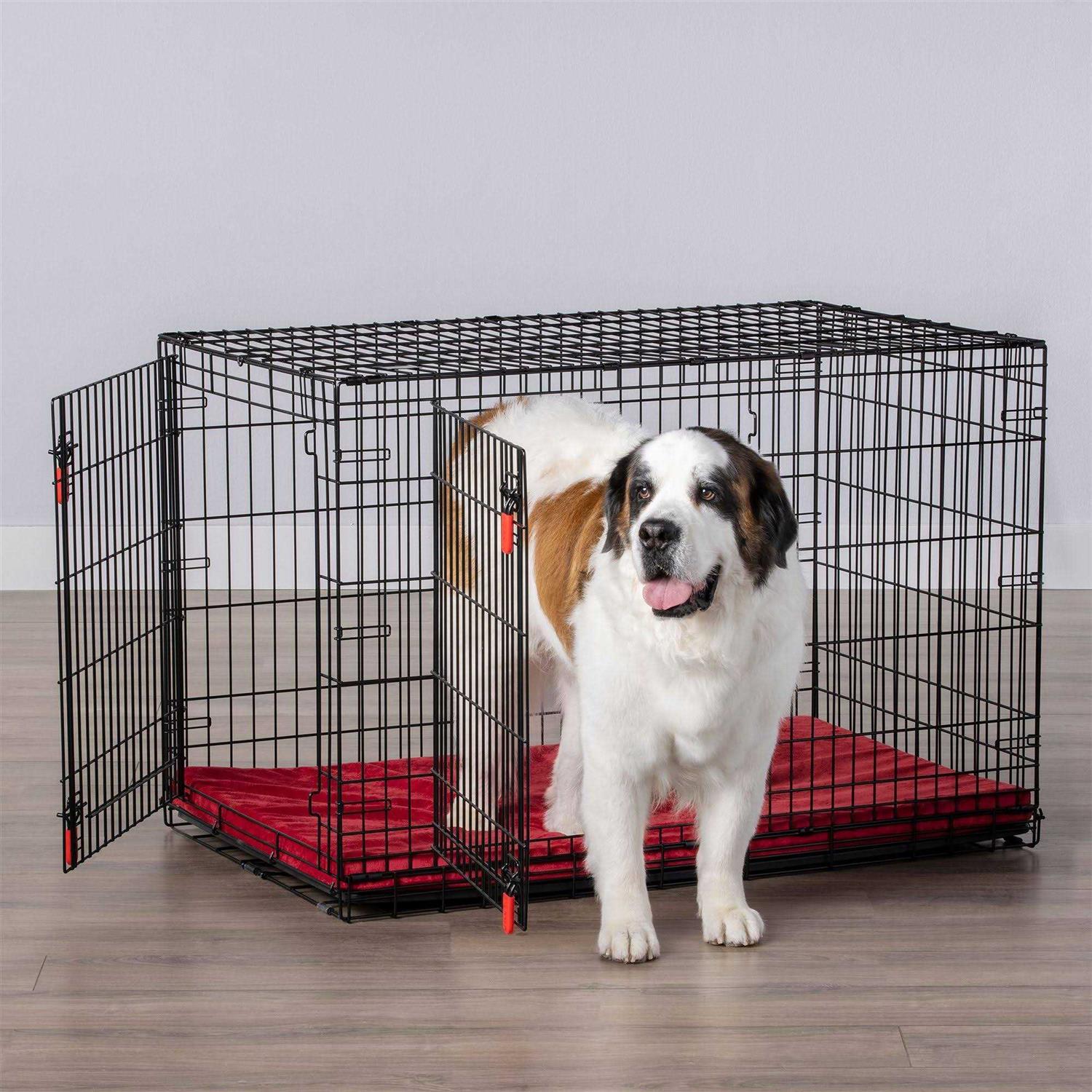 KONG Ultra-Strong Double Door Wire Dog Crate with Divider Panel - Pet Supplies online store