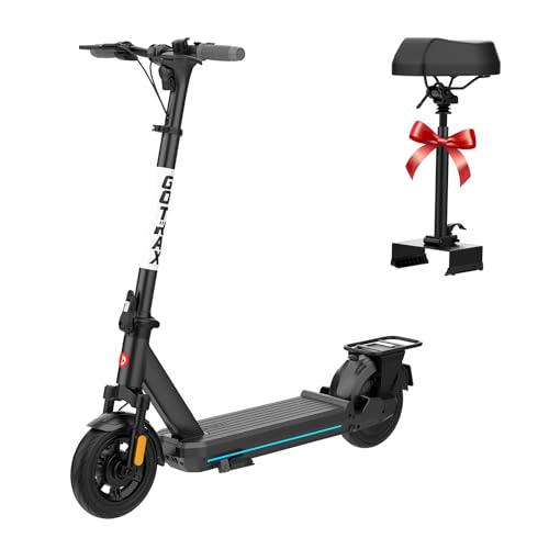 Gotrax Electric Scooter for Adult, 350/500W Motor, Max 18/38 Mile and 20MPH Speed,10" Pneumatic Tire, 36V/48V Big Battery All Aluminum Body, Large LED Display Foldable Commuting E Scooter for Adult