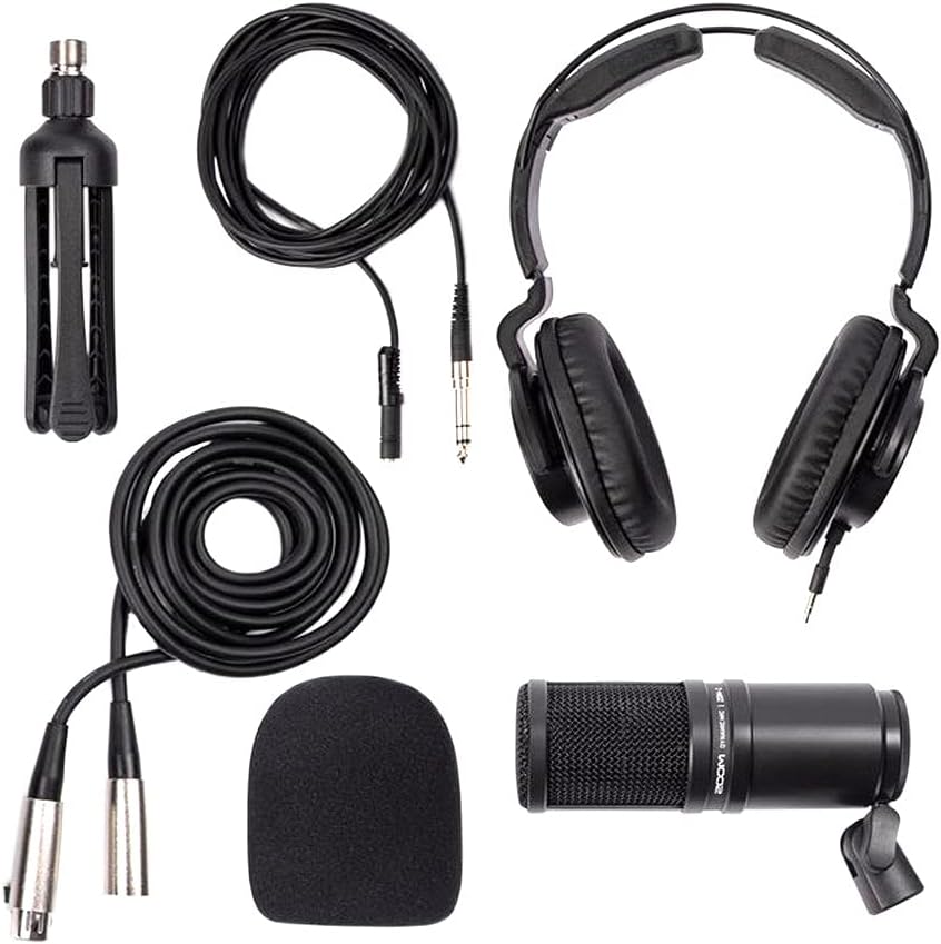 Rode RODECaster Pro Podcast Bundle with 4X Zoom ZDM-1 Podcast Mic Packs, SanDisk 32GB microSD Card, and StreamEye Polishing Cloth