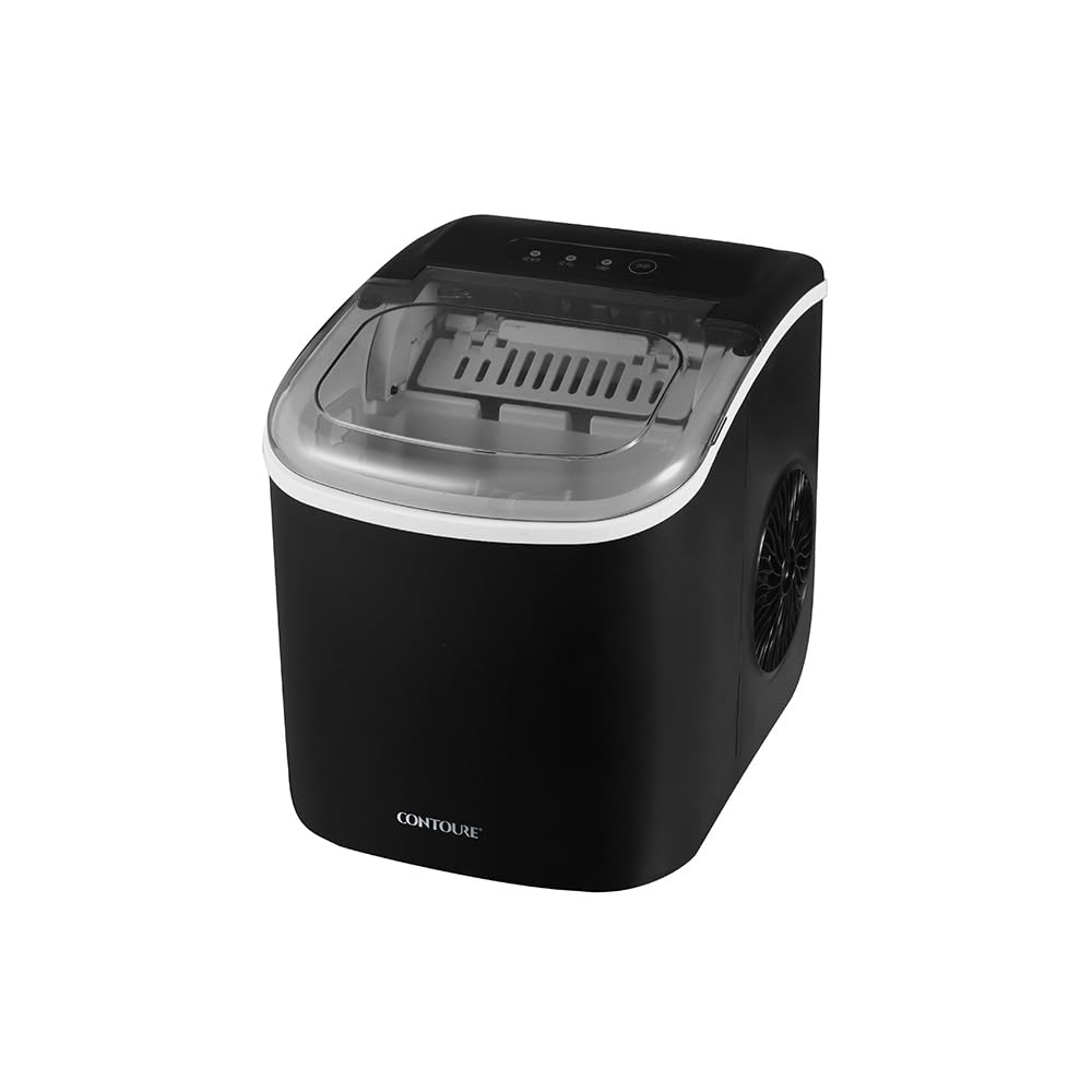 RV Ultra-Compact Portable Ice Maker | Perfect for RV's | Produces 26 lbs. of Ice Daily | Convenient Handle and Electronic Controls | ICE-50BK