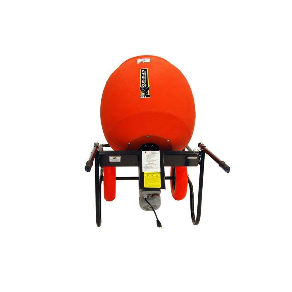 Kushlan Products 600DD Wheelbarrow Mixer,6 Cu ft,115V,3/4HP