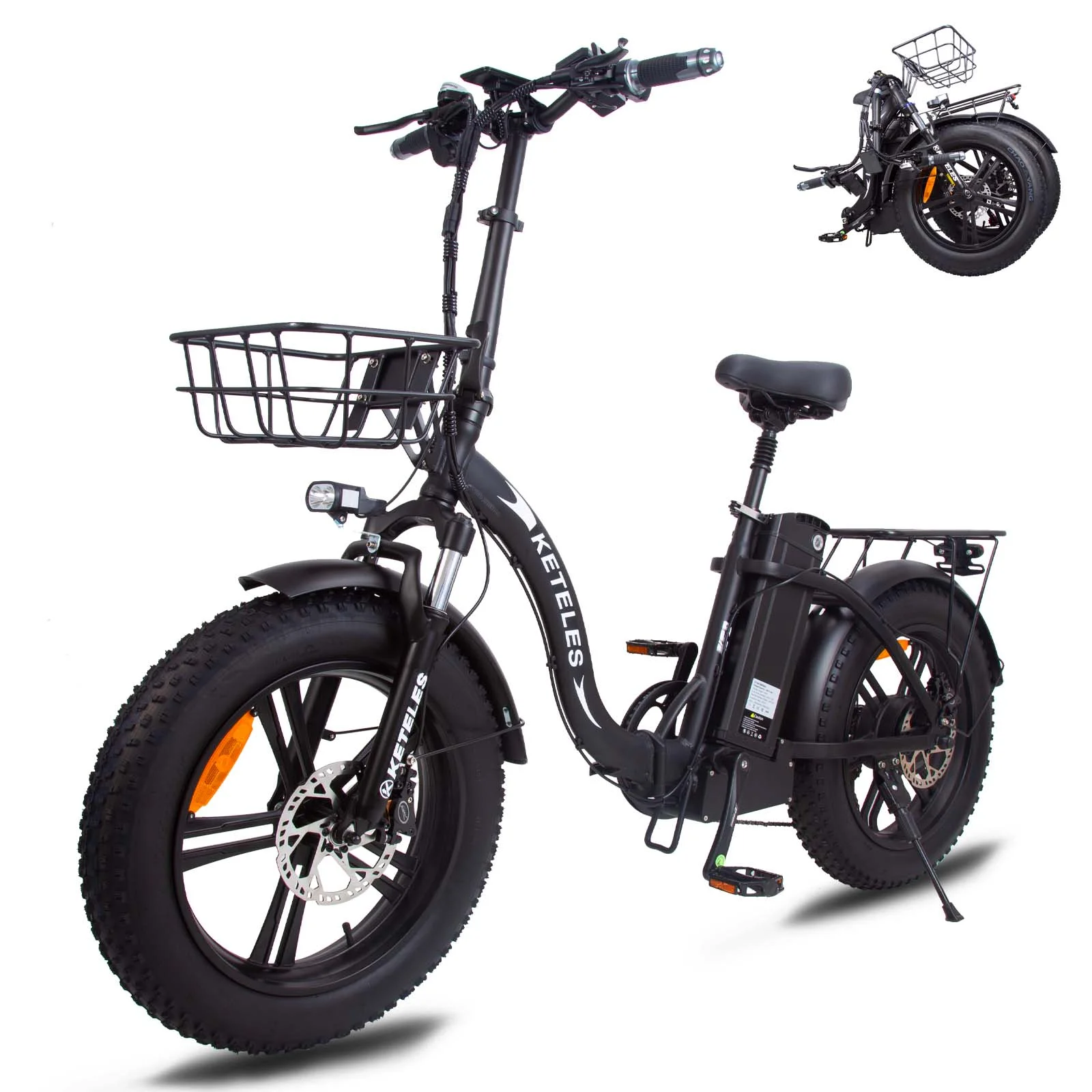 KETELES 20 Fat Tire Electric Bike for Adults, 1000W Electric Bicycle, Electric Mountain Bicycle Commuter Snow Bike Ebike E-bike with 48V 17.5AH Removable Battery