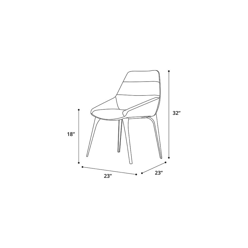 Modloft Rutgers Dining Chair - White Sand