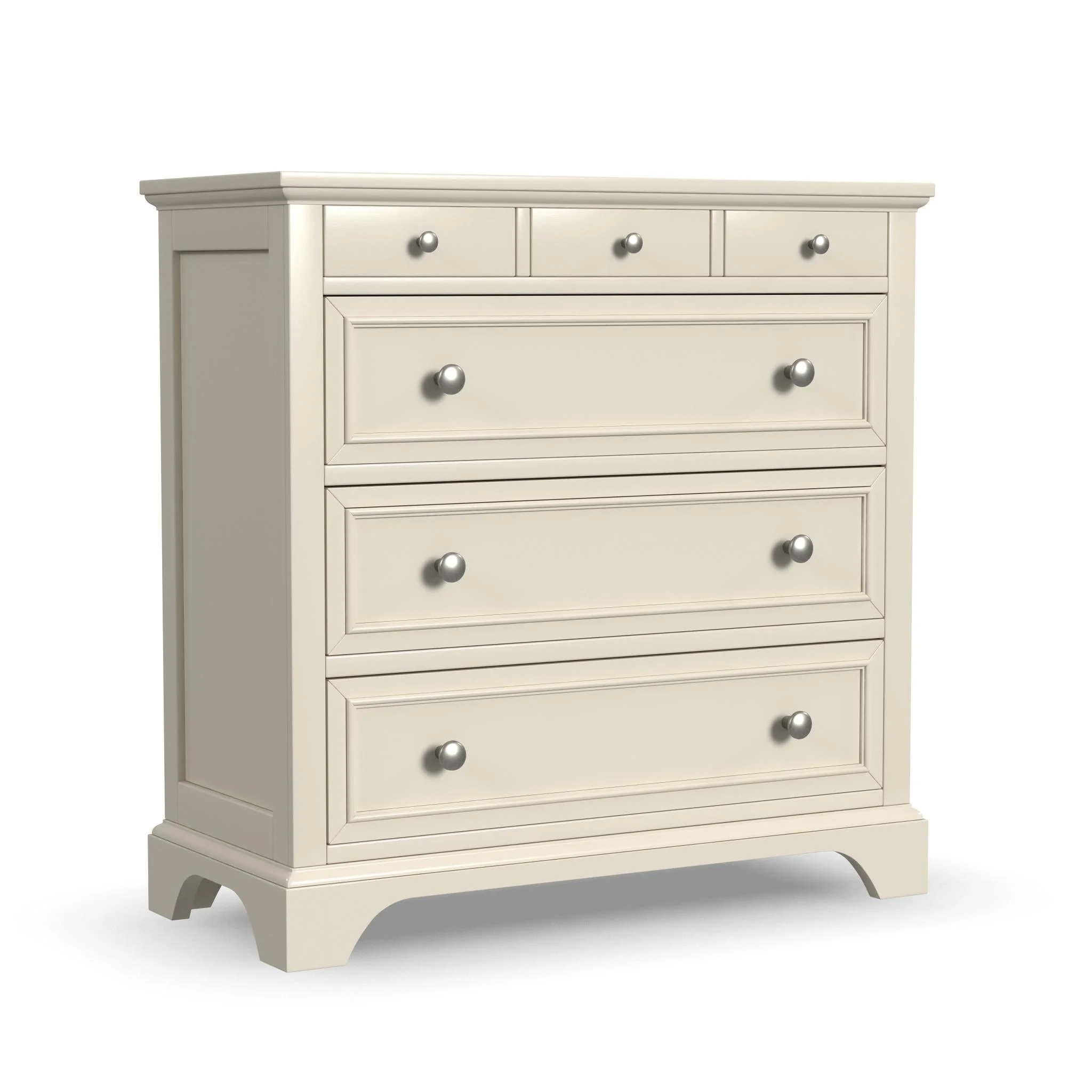 Homestyles Naples Wood Chest in Off White