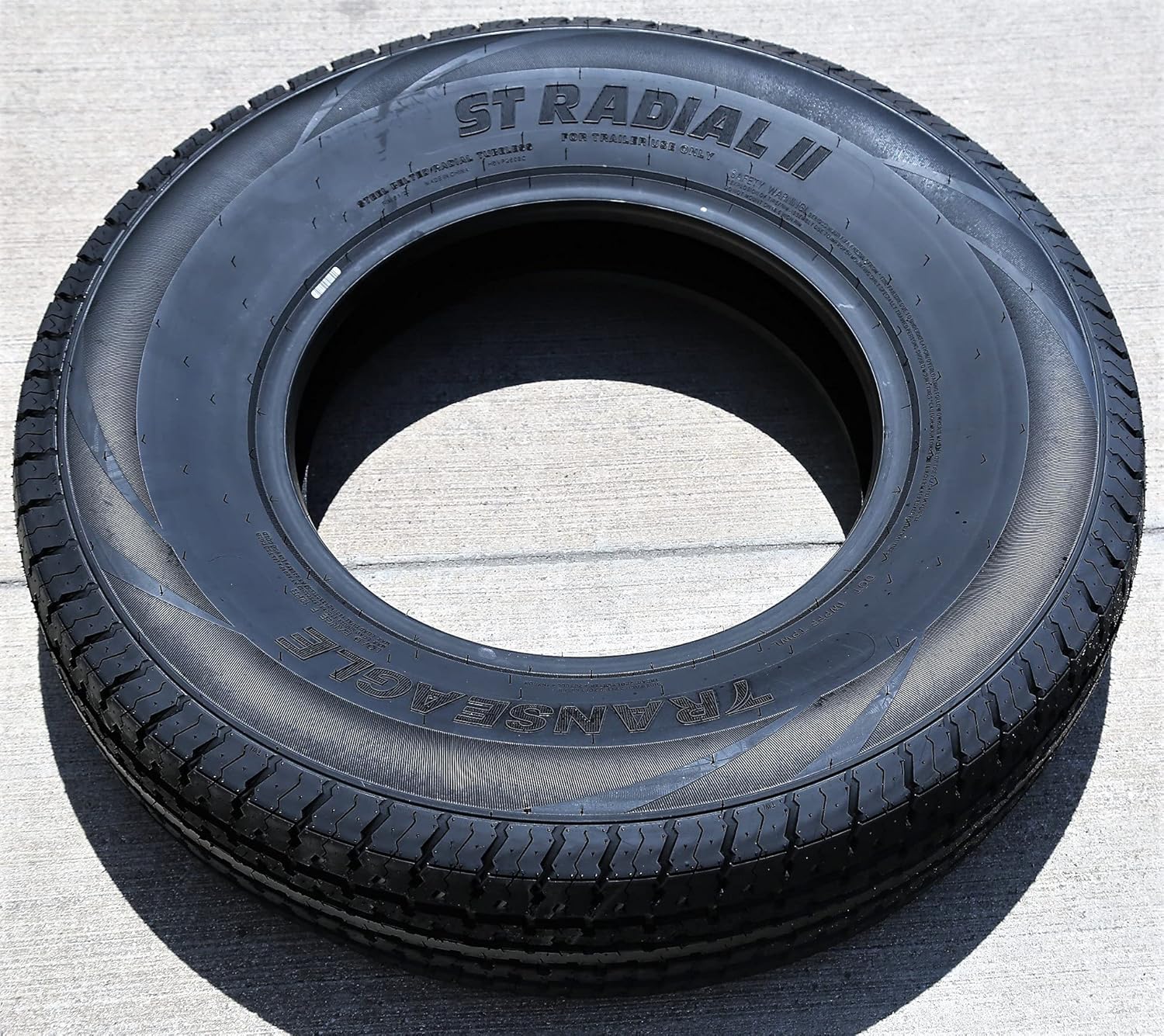 Transeagle ST Radial II Premium Trailer Radial Tire-ST225/75R15 225/75/15 225/75-15 117/112L Load Range E LRE 10-Ply BSW Black Side Wall