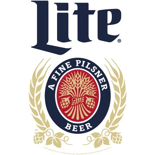 Miller Lite Swivel Bar Stool with Back, Retro