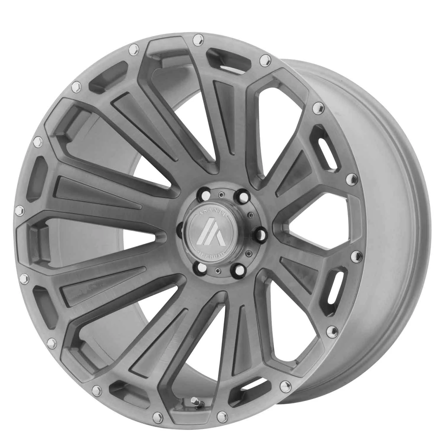 Asanti AB813 Cleaver Series Wheel, 22x10 with 5x127 Bolt Pattern - Titanium Brushed - AB813-221050TB12N