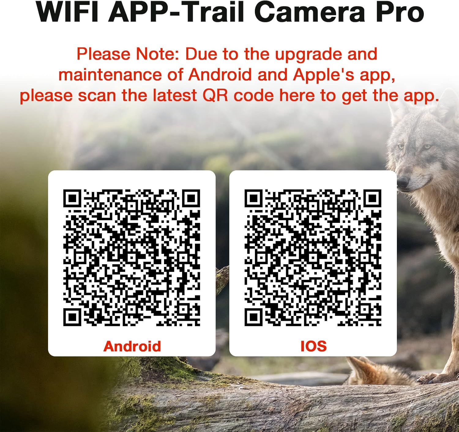 WiFi Trail Camera 24MP 1296P Game Camera with Clear Night Vision, Fast Trigger Speed 80ft Motion Detection 120° PIR Range IP66 Waterproof Wildlife Cam for Deer Turkey Bird Property