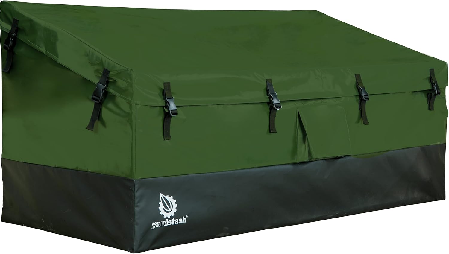 YardStash Outdoor Storage Box (Waterproof) - Heavy Duty, Portable, All Weather Tarpaulin Deck Box - Protects from Rain, Wind, Sun & Snow - Perfect for the Boat, Yard, Patio, or Camping – XL Green