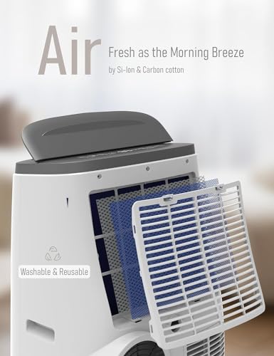 Air Conditioner Portable for Room, 8000 Btu Personal Air Conditioner 4-In-1 Portable Ac Unit With Fan, Dehumidifier & Sleep Mode, Small Portable Air Cooler for Room Cooling Up to 350sq.Ft, White