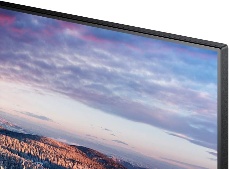 SAMSUNG 24" FHD Monitor with Bezel-LESS Design - LS24R350FHNXZA, Dark Blue Gray