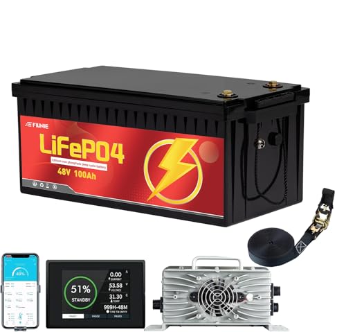12V 100Ah lithium battery with Bluetooth for trolling motor, RV, Comping, Marine, Solar, Off-Grid, Lifepo4 Battery Deep Cycles Rechargeable Low Temp Protection, Smart BMS, 10-Year Lifespan