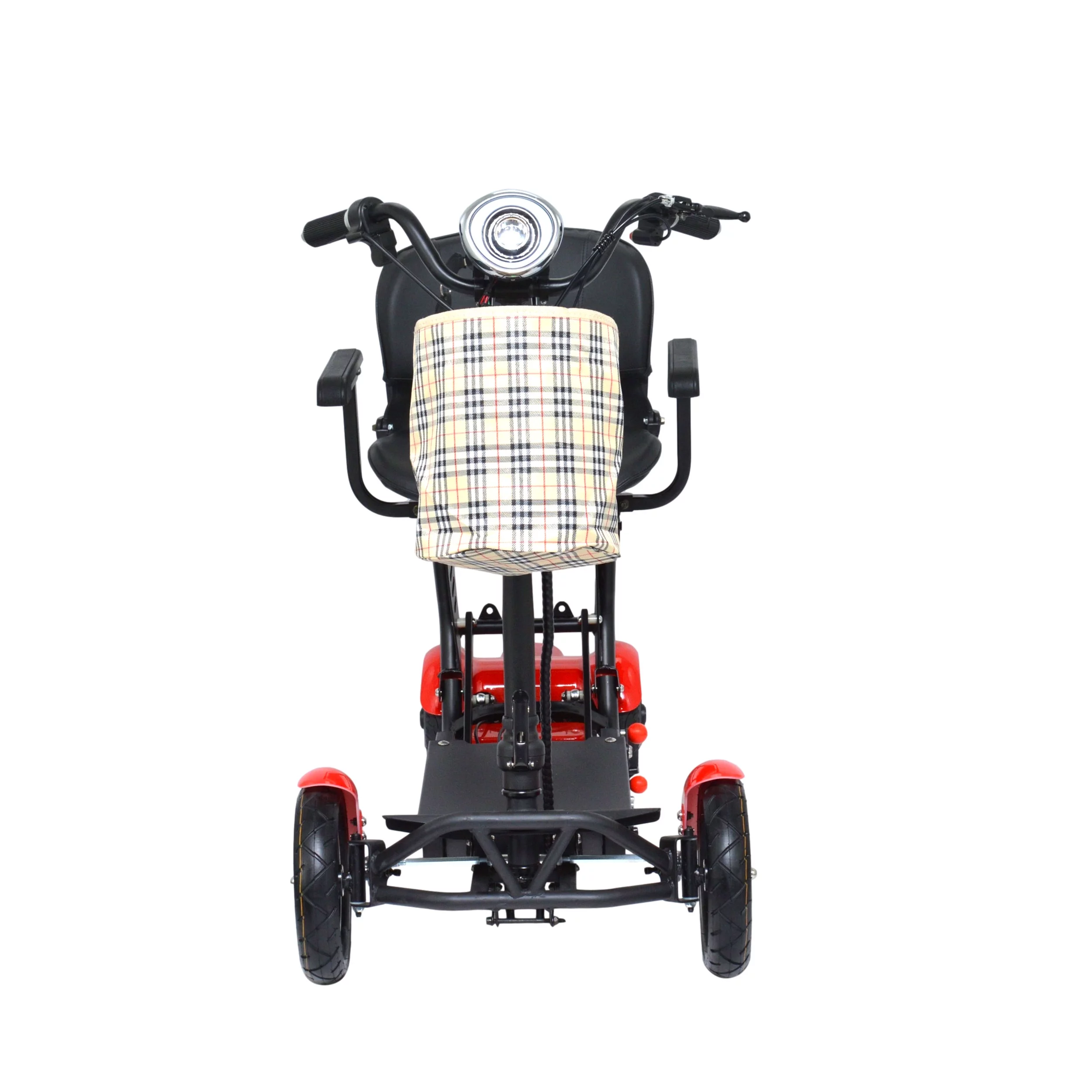 Bangeran Electric Mobility Scooter, 4 Wheel Foldable Portable, Up to 12 Miles - Blue