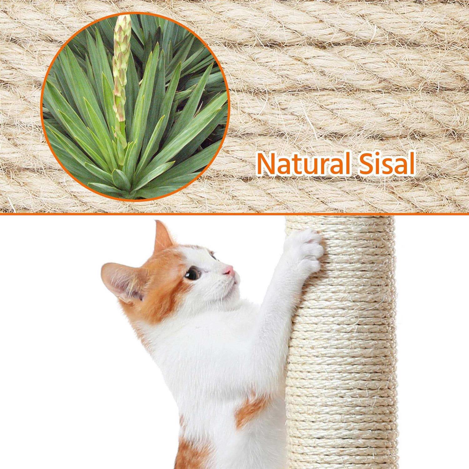 Topeakmart Medium Plush Cat Tree Condo with Basket - Pet Supplies online store