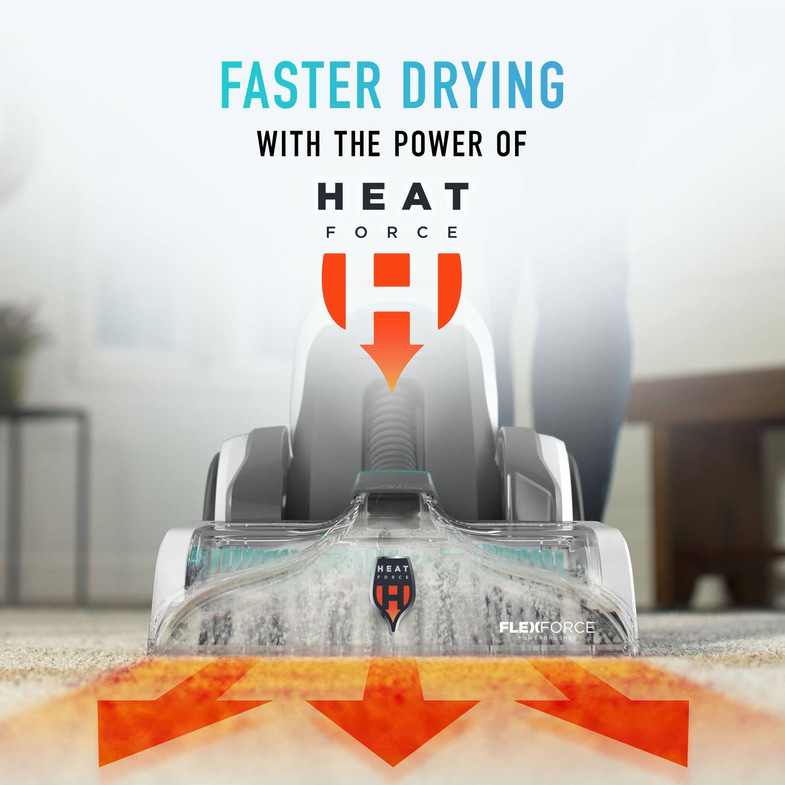 Hoover SmartWash Automatic Carpet Cleaner - Teal/Transparent