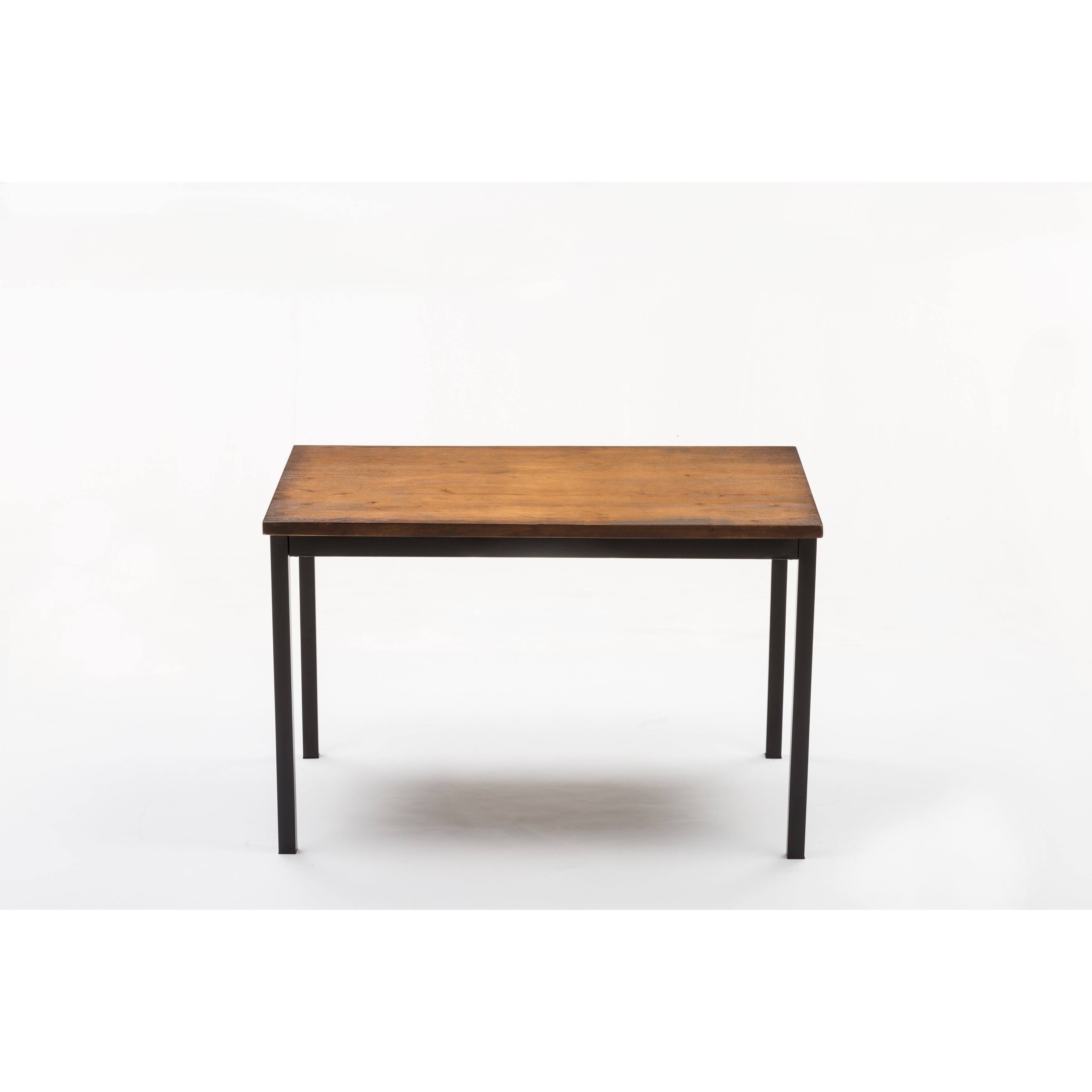 Boraam Americano Dining Table, Distressed Black Walnut