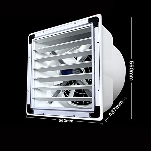 HASMI Exhaust Fan Powerful Industrial Exhaust and Ventilation Fan Wall Mounted Exhaust Fan, Automatic Shutter, Vent Fan For Home Attic, Shed, or Garage Ventilation Ventilation Fan