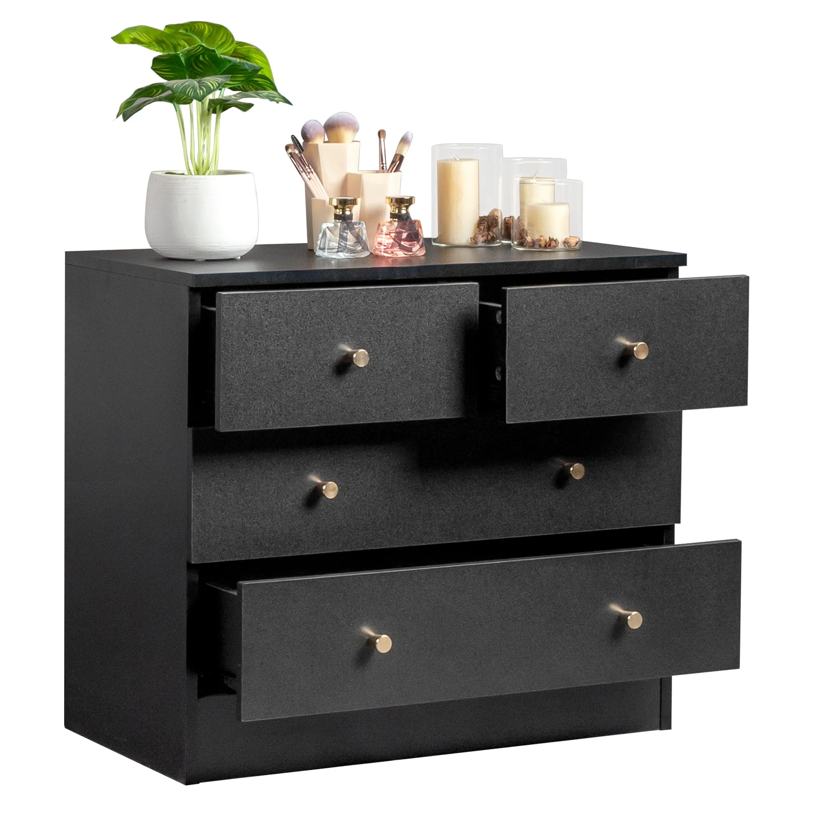 UBesGoo 7 Drawer Wood Dresser for Bedroom, Chest of Drawers, Storage Organization Unit for Clothing, White