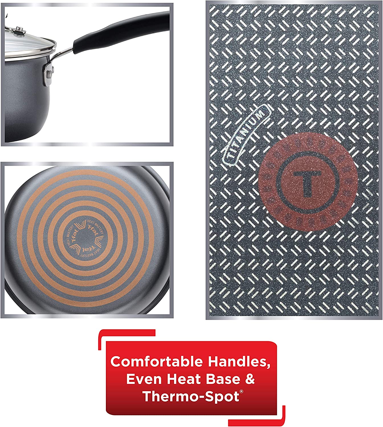 T-Fal 3 Qt Signature Saucepan with Lid