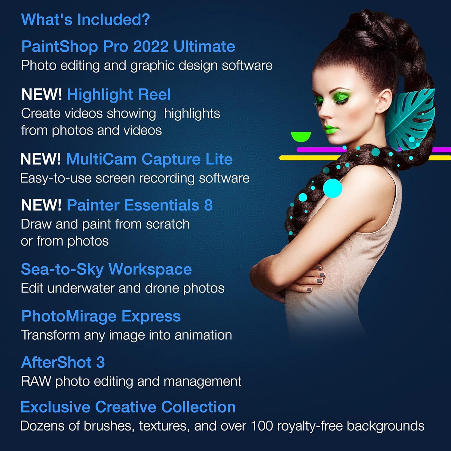 Corel PaintShop Pro 2022 Ultimate | Photo Editing & Graphic Design Software + Creative Bundle | Amazon Exclusive ParticleShop Starter Pack [PC Download] Pack of 2