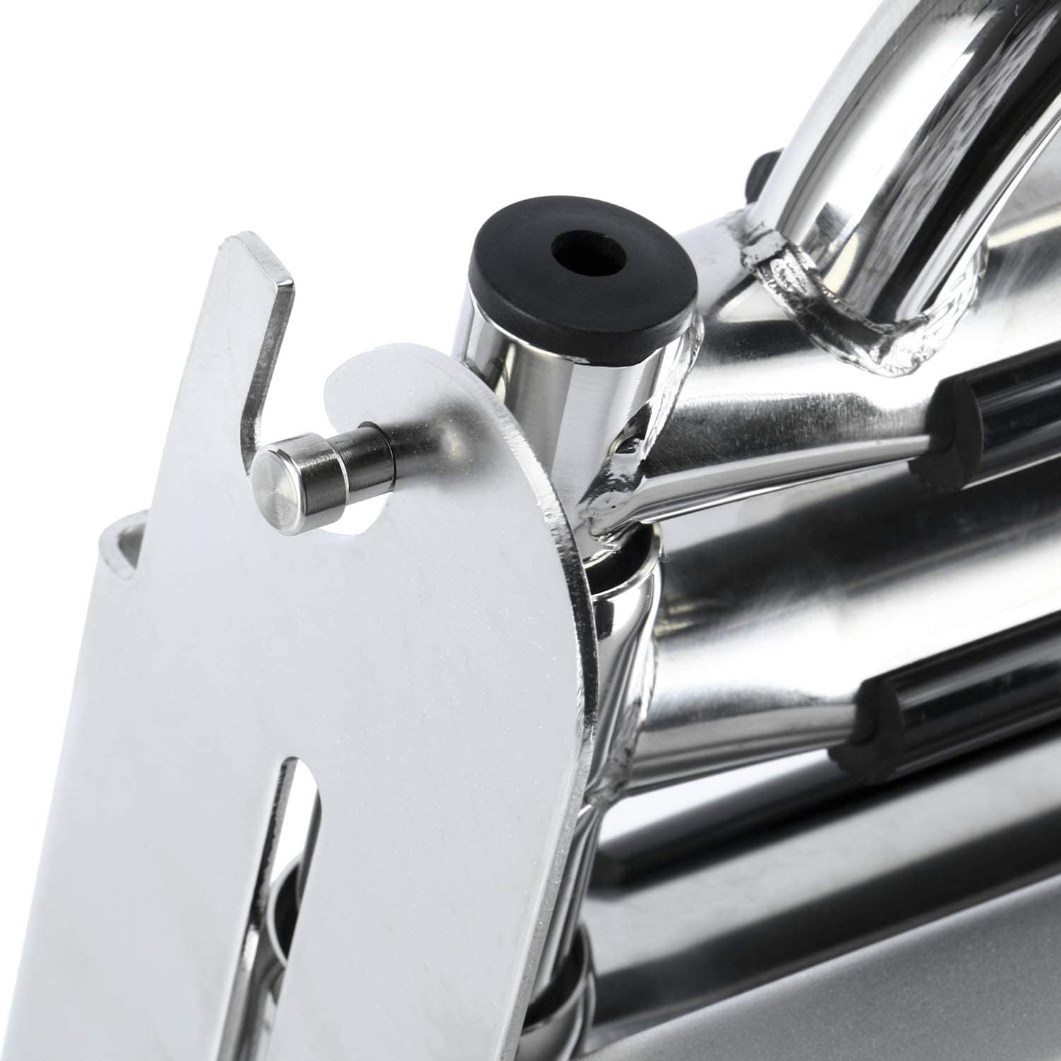 HYDDNice 3 Steps Marine Boat Ladder with Spring Loaded Latch and Carry Handle Telescoping Drop Ladder Under Platform Sliding Ladder Stainless Steel Mounting Screws Included