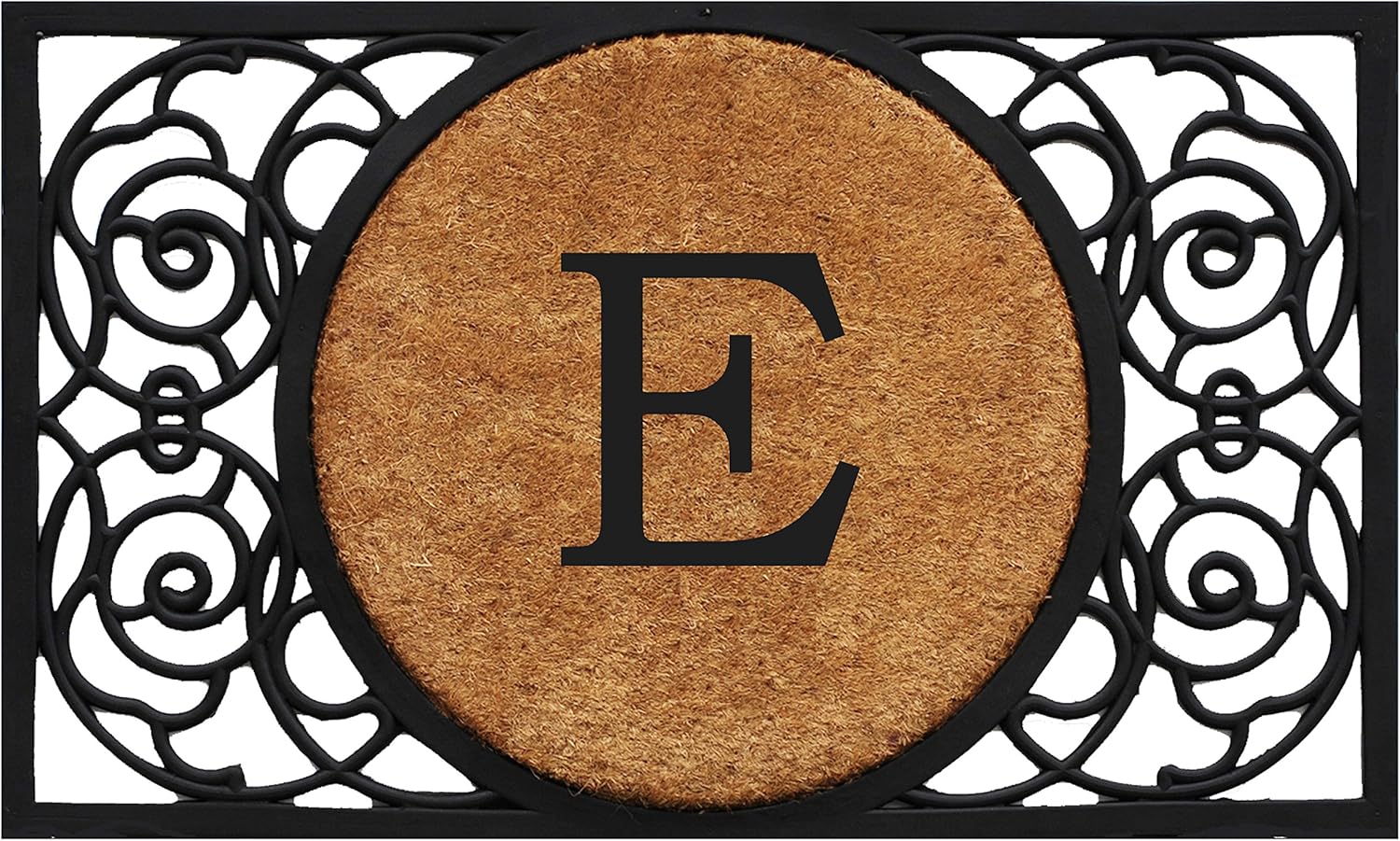 Calloway Mills 180031830B Armada Circle Monogram Doormat, 18" x 30" (Letter B)