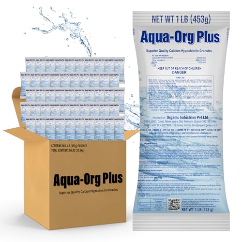 AQUA-ORG PLUS - Granular Calcium Hypochlorite 65% for Swimming Pools, Spas and Hot Tubs