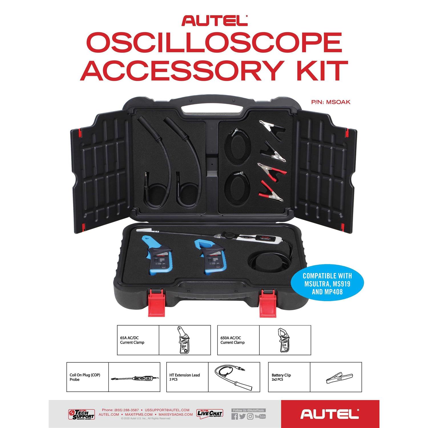 Autel MSOAK Oscilloscope Accessory Kit - Shop Hardware Tools Online Store
