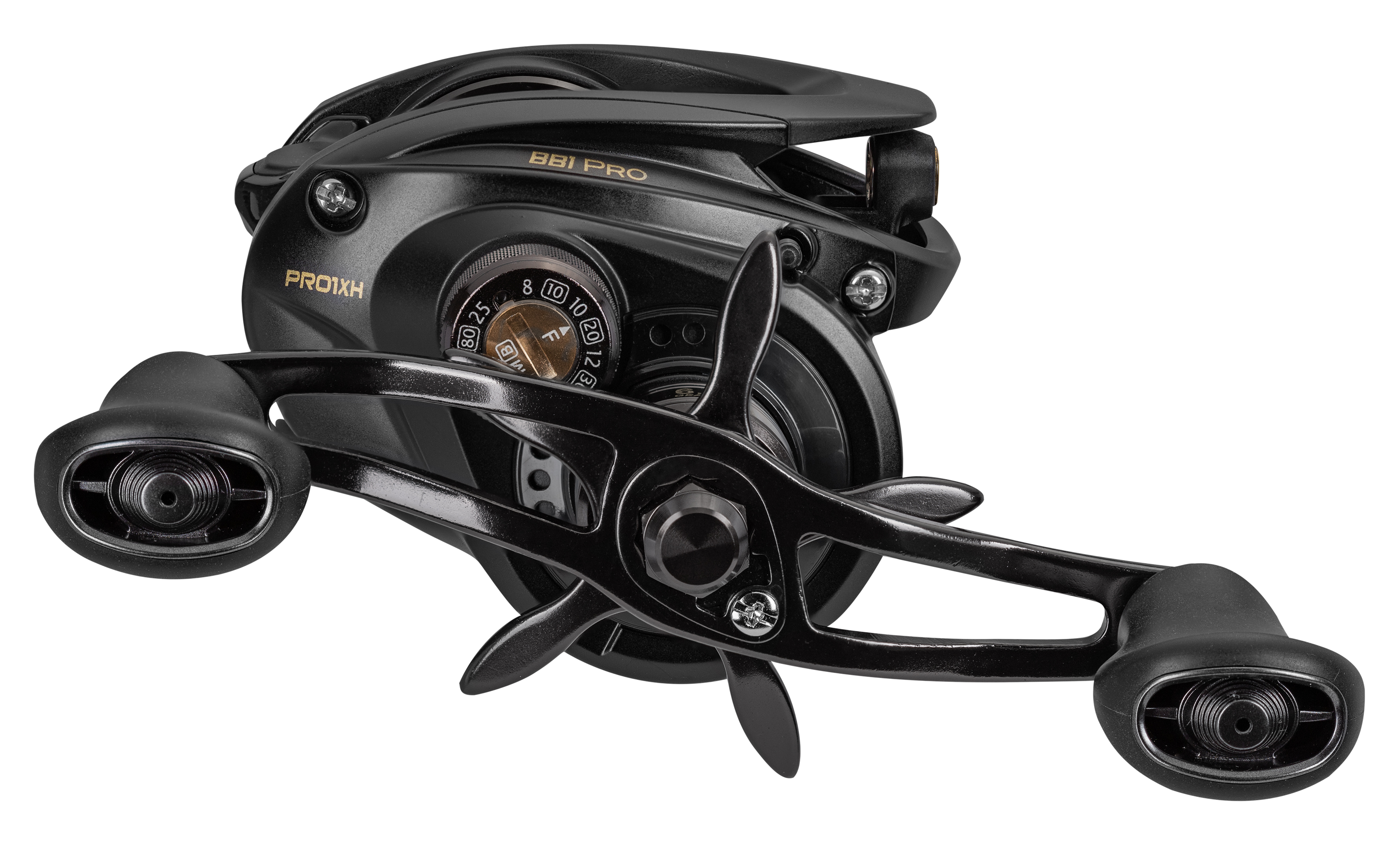 Lew's BB1 Pro Baitcast Fishing Reel, Right-Hand Retrieve, 8.3:1 Gear Ratio, 10 Bearing System with Stainless Steel Double Shielded Ball Bearings, Black