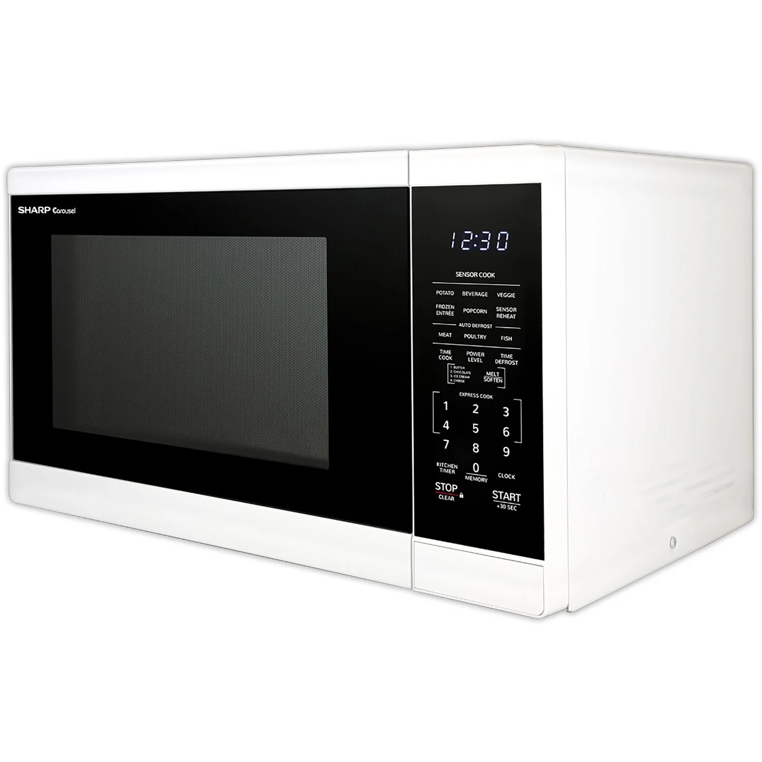 Sharp 1.4-Cu. Ft. Countertop Microwave Oven in White