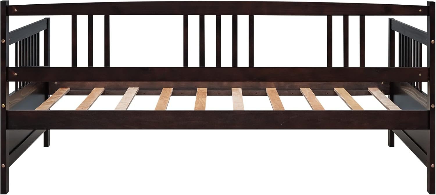 Modern Solid Wood Daybed, Multifunctional, Twin Size, Espresso (Previous SKU: WF191899AAP)