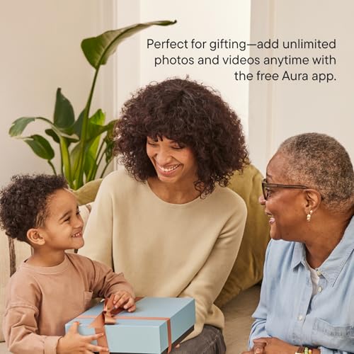 Aura Digital Picture Frame - 10.1" HD Mat Display | Wirecutter's Best Digital Frame for Gifting - Send Photos Directly from Your Phone from Anywhere | Quick & Easy Setup Over WiFi - Free App | Black