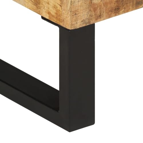 Sideboard 31.5"x11.8"x29.9" Solid Wood Mango,Modern Mango Wood Sideboard with Ample Storage and Patterns for Living Room Dining Room Furniture, Buffets & Sideboards