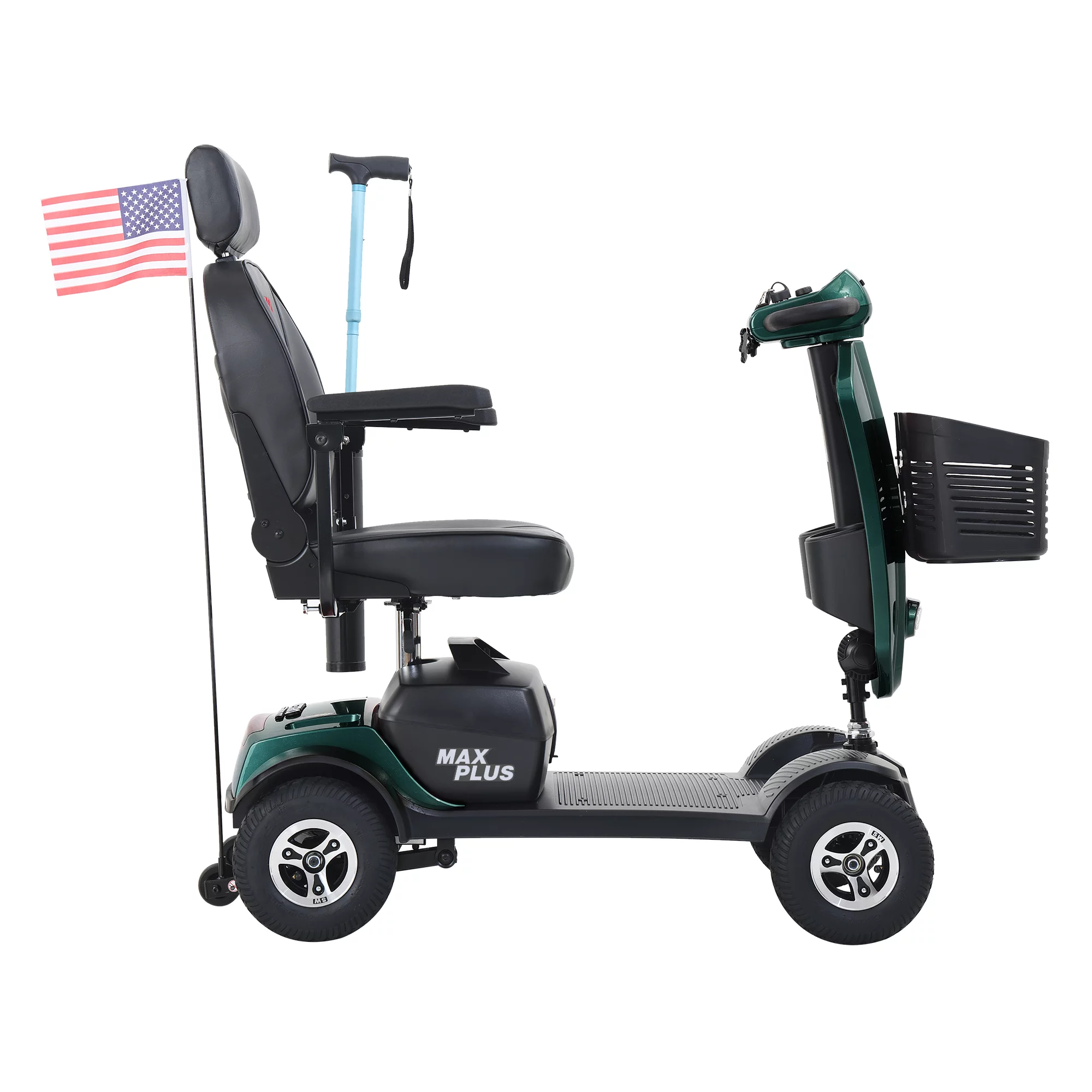 Metro Mobility Senior Scooter Folding Scooter 4 Wheel Scooter with USB Port Purple