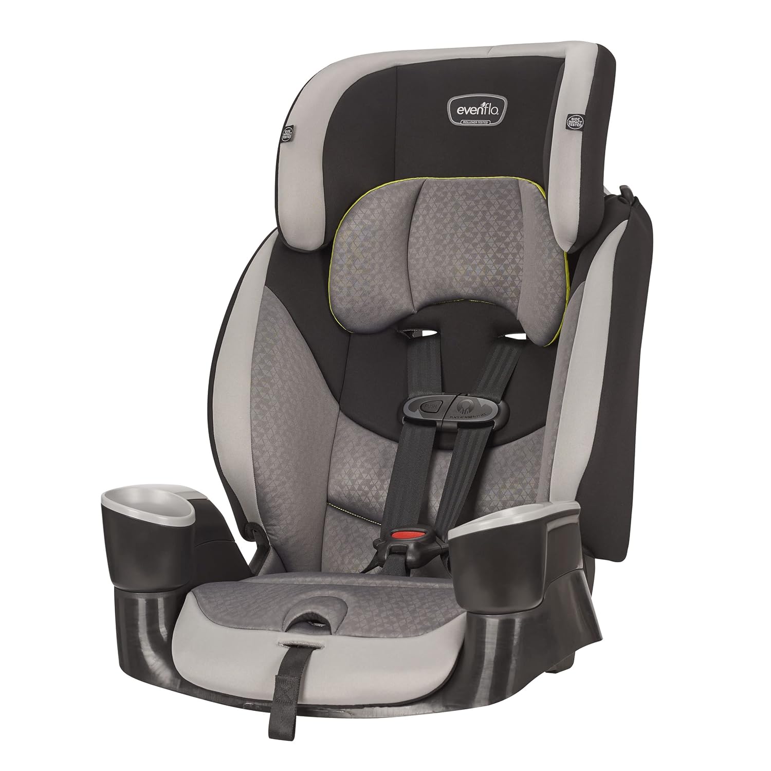 Evenflo Maestro Sport Harness Highback Booster Car Seat, 22 to 110 Lbs., Granite Gray, Polyester & Maestro Sport Harness Booster Car Seat, Crestone Peaks
