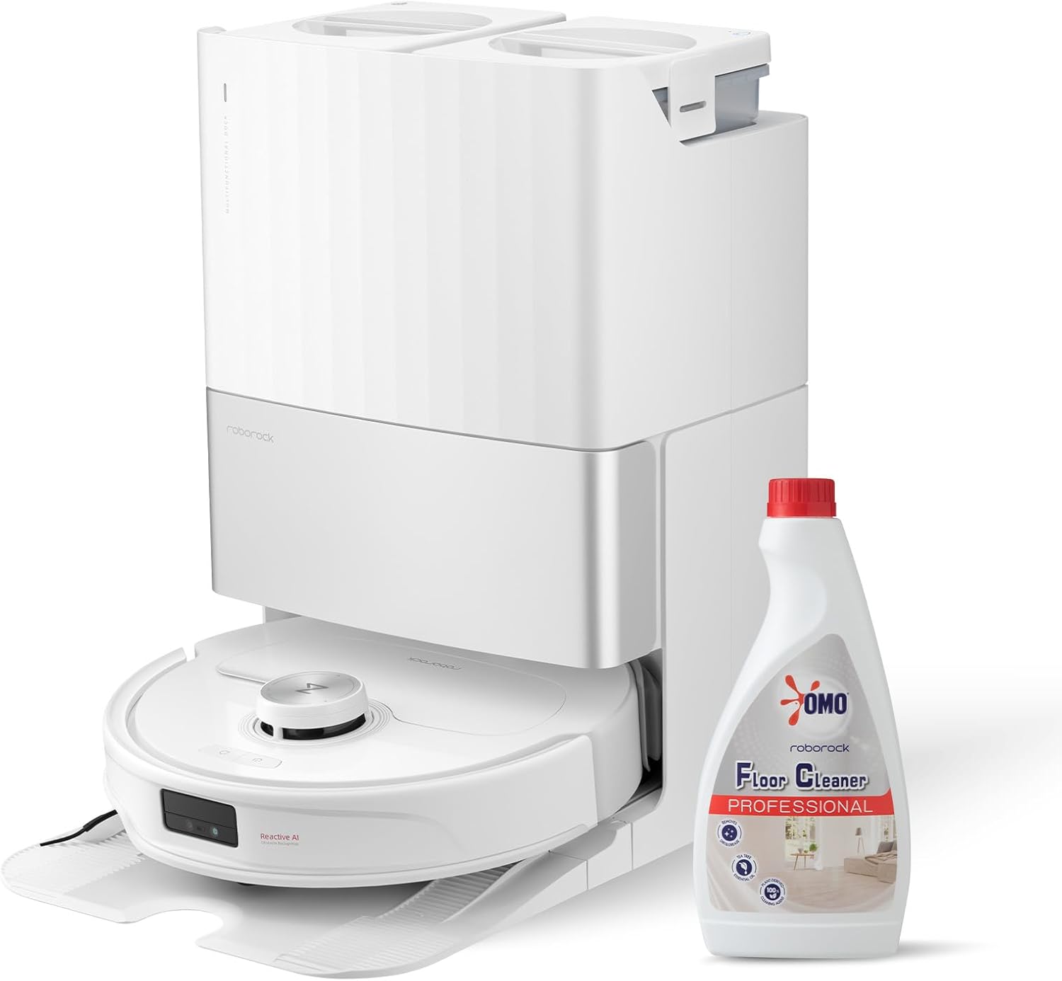 roborock Qrevo Master Robot Vacuum and Mop with Multi-Surface Floor Cleaning Solution
