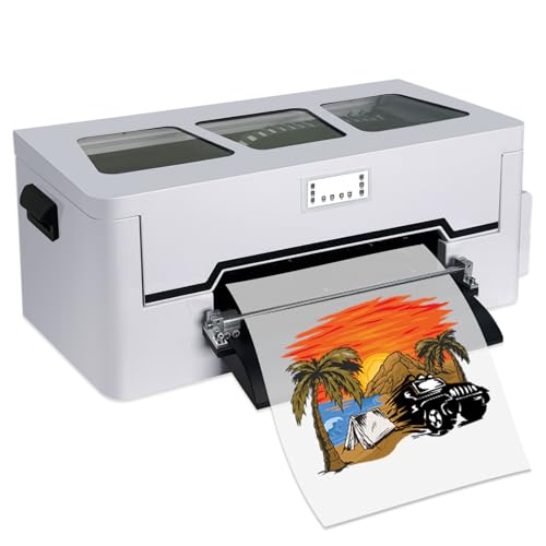 DTF Printer Machine - with XP600 Printhead, Faster Speed Higher Resolution 5760 * 1440dpi, T Shirt Printer DTF Transfer Machine with Roll Feeder, White Ink Mixing System (L8050)