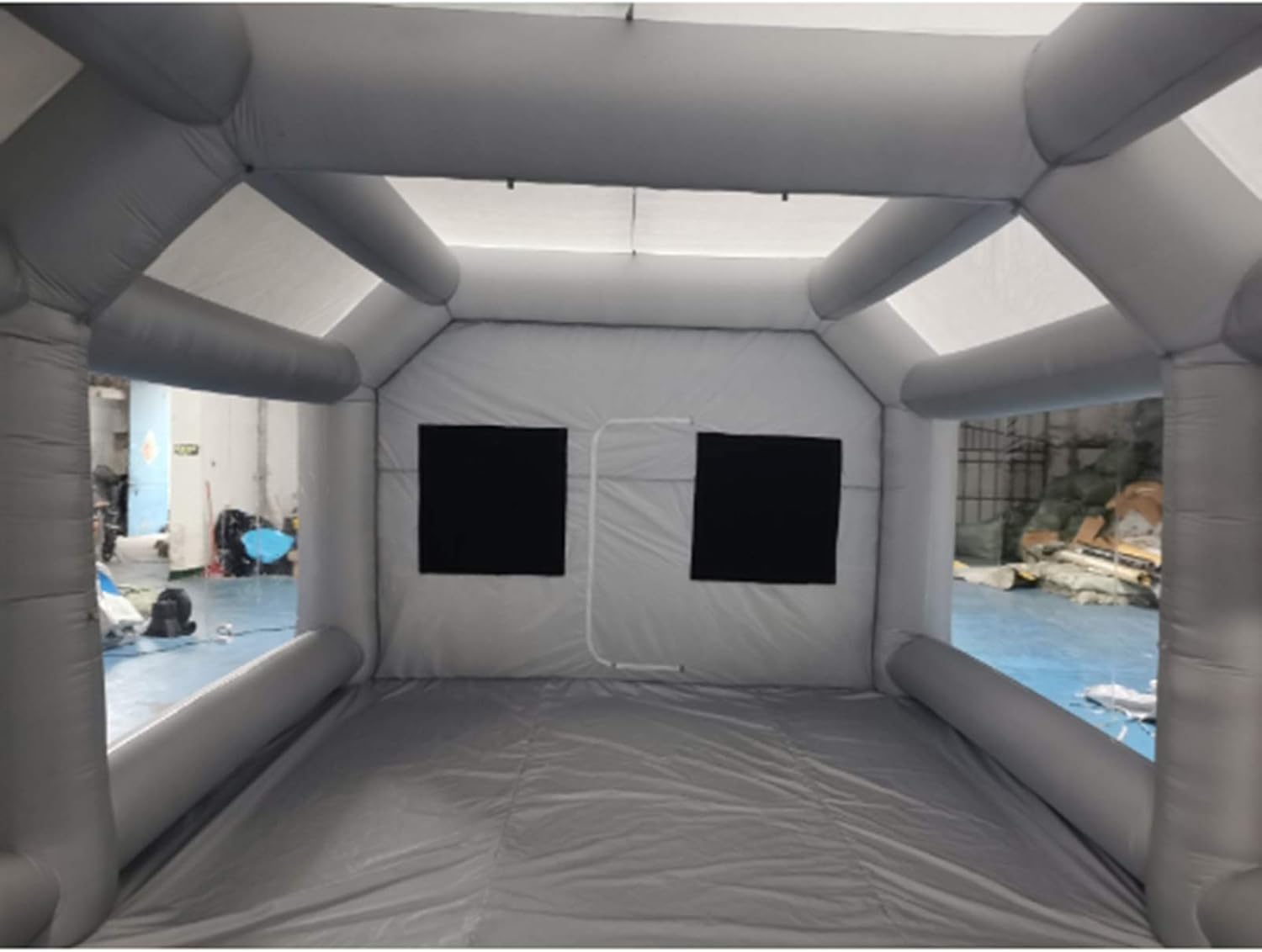 Portable Inflatable Paint Booth, 26x13x10Ft Inflatable Spray Booth, Car Paint Tent w/Two Air Filter System, Upgraded Blow Up Spray Booth Tent, Auto Paint Workstation, Car Parking Garage