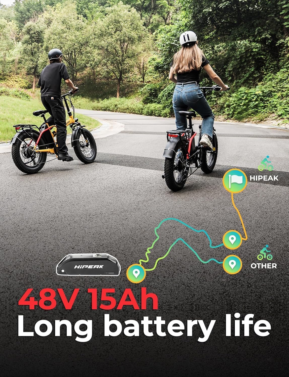 Bona Ebike Foldable Electric Bike for Adults 750W Speeds Up to 25MPH Large 48V 15Ah Removable Battery 20" x 4.0"Fat Tire Electric Bicycle with Front Dual Suspension,UL2849 Certified